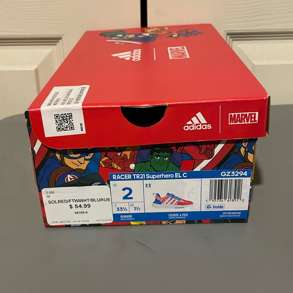 Adidas Marvel Racer TR21 Superhero EL C sz 2